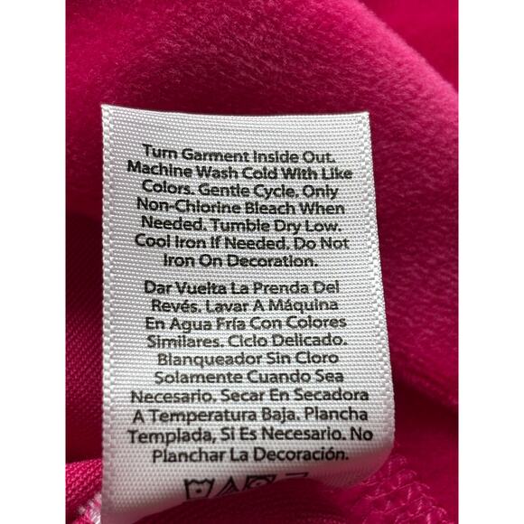 Juicy Couture Hot Pink Velour Y2K Style Hoodie Rhinestone Back Zip Jacket XL NWT - Picture 11 of 13